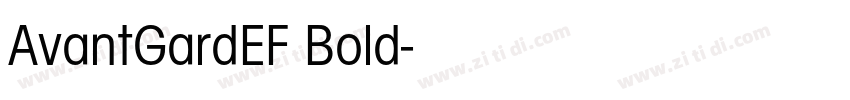 AvantGardEF Bold字体转换